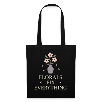 Fleuriste de mariage Floral Designer -crew Bouquet - Sac en tissu - noir - Devant