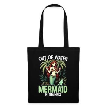 Meerjungfrau Hors De L’eau Sirène En Formation - Sac en tissu - noir - Devant
