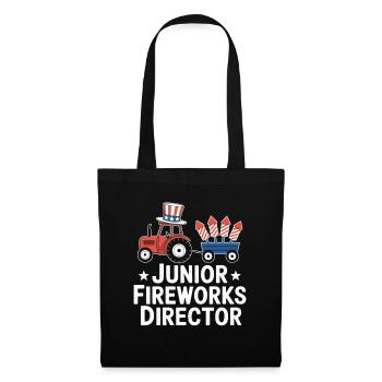Junior Fireworks Director 4th Of July - Stoffbeutel - Schwarz - Vorne