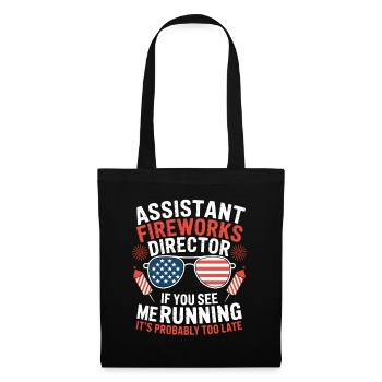  Funny Assistant Fireworks Director Memes 4th Of - Stoffbeutel - Schwarz - Vorne