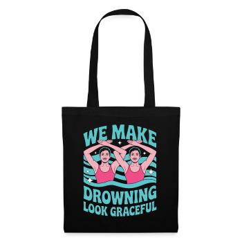 Natation synchronisée Natation artistique Sports nautiques - Sac en tissu - noir - Devant