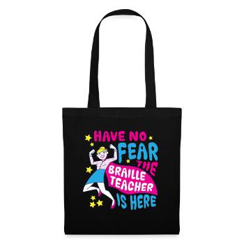 Professeur de Braille Braille Dotum - Sac en tissu - noir - Devant