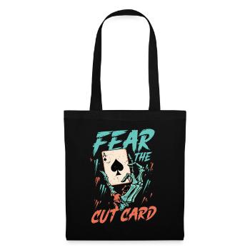 Cribbage Fear The Cut Card - Stoffbeutel - Schwarz - Vorne