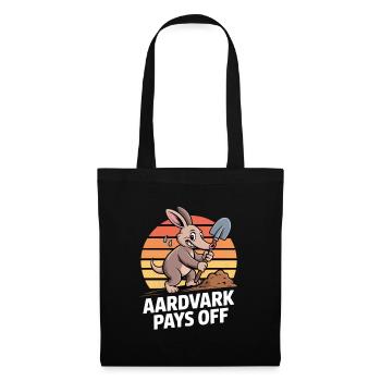 Aardvark Pays Off Anteater Motivation - Tote Bag - black - Front