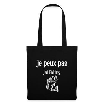 I can't I have Fishing T-shirt - Tote Bag - black - Front