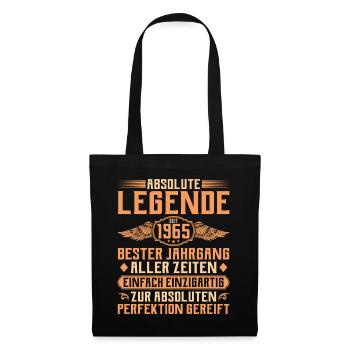 60e anniversaire - Légende depuis 1965 - Sac en tissu - noir - Devant