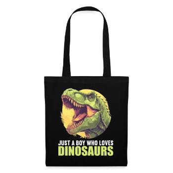 Dino Dinosaur Dinosaur - Tote Bag - black - Front