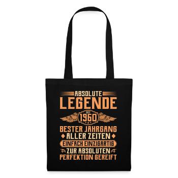 65th birthday - Legend since 1960 - Tote Bag - black - Front