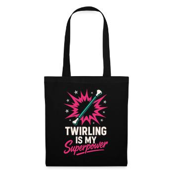 Baton Twirler Majorette Captain Squad Club - Tote Bag - black - Front