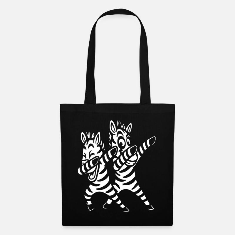 Dabbing Zebras Dancing - Tote Bag - black