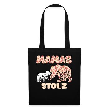Future maman FIÈRE DE MAMAN Drôle - Sac en tissu - noir - Devant
