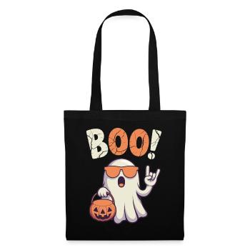 Bouh ! Un design fantôme cool pour les fans d'Halloween - Sac en tissu - noir - Devant