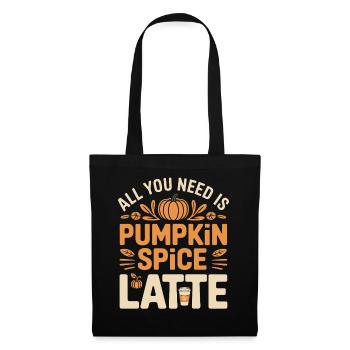 Pumpkin Autumn Pumpkin Spice Latte - Tote Bag - black - Front