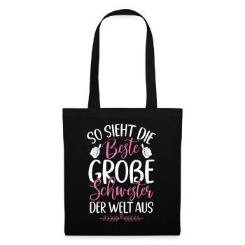 Big Sister Rainbow Family New Daughter - Tote Bag - black - Front
