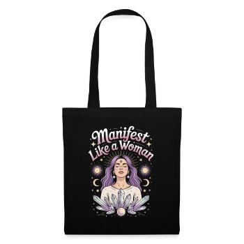 Manifesto Like a Woman Women Empowering Women's - Tote Bag - black - Front