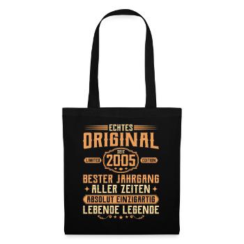 Véritable original depuis 2005 - 20e anniversaire - Sac en tissu - noir - Devant