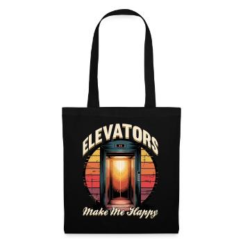 Elevator toddler & kids - Tote Bag - black - Front