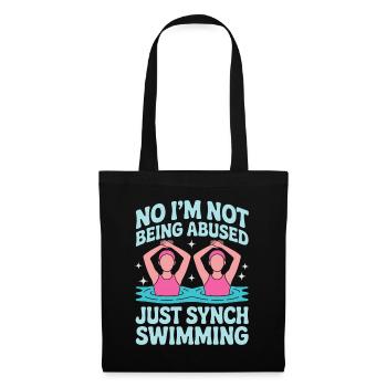 Synchronschwimmen Kunstschwimmen Wassersport - Stoffbeutel - Schwarz - Vorne