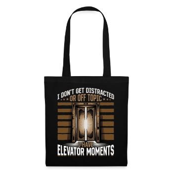 Elevator toddler & kids - Tote Bag - black - Front
