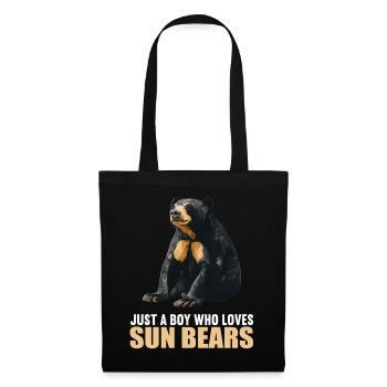 Sun Bear Malaienbär - Stoffbeutel - Schwarz - Vorne