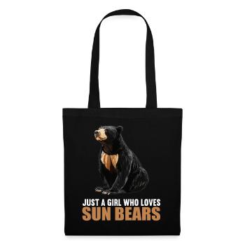 Sun Bear Malaienbär - Stoffbeutel - Schwarz - Vorne
