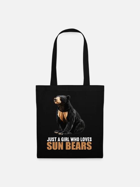 Sun Bear Malaienbär - Stoffbeutel - Schwarz