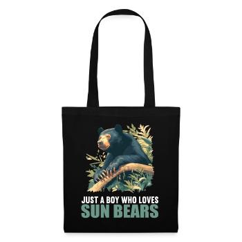 Sun Bear Malaienbär - Stoffbeutel - Schwarz - Vorne