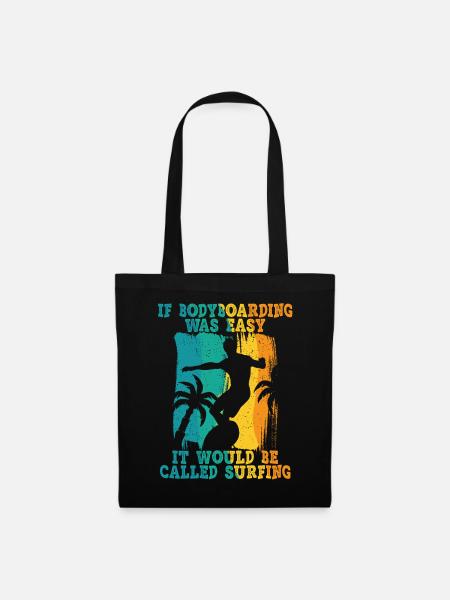 Bodyboarding Bodyboarder - Stoffbeutel - Schwarz