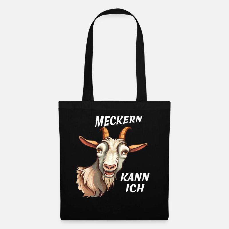 ZIEGE MECKERN KANN ICH - Stoffbeutel - Schwarz