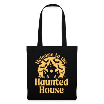 Bienvenue à la maison hantée - Sac en tissu - noir - Devant
