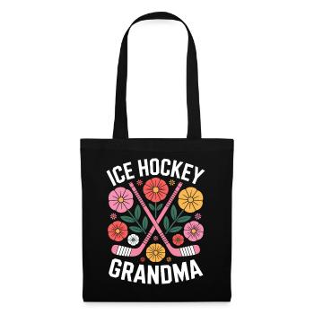 Eishockey Spruch Oma Eishockey Geschenk - Tote Bag - black - Front
