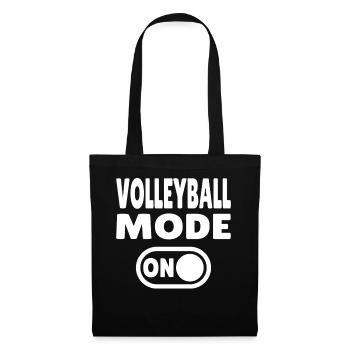 Mode Volleyball activé – le pur plaisir de jouer - Sac en tissu - noir - Devant