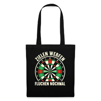 Darts Dart Dartboard Dartboard Dart Player - Tote Bag - black - Front
