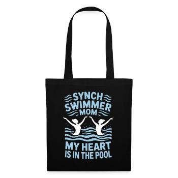 Synchronschwimmen Kunstschwimmen Wassersport - Stoffbeutel - Schwarz - Vorne