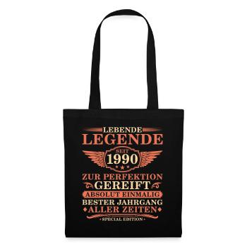 35e anniversaire Année millésime 1990 - Sac en tissu - noir - Devant