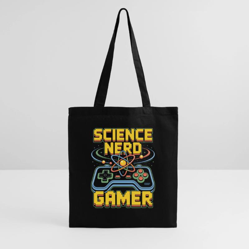 Science Nerd Gamer Atom Controller Wissenschaft Stoffbeutel