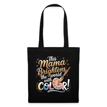 Cette maman apporte de la couleur dans le monde avec des créatifs - Sac en tissu - noir - Devant