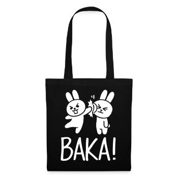 Sortez du contact social inutile Baka Anime - Sac en tissu - noir - Devant
