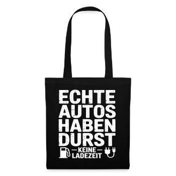 Voitures à essence - Sac en tissu - noir - Devant