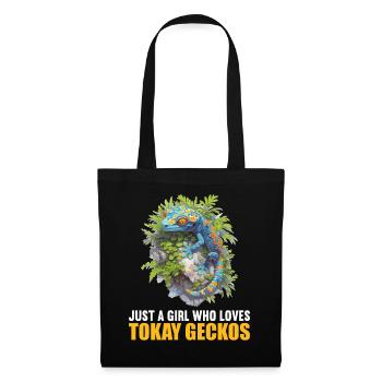 Tokay Geckos Tokay Gecko - Sac en tissu - noir - Devant