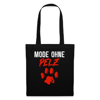 Animal Welfare FASHION WITHOUT FUR Anti Fur Funny - Tote Bag - black - Front