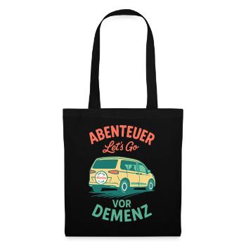 Senior Humor Adventure Before Dementia Camping Camper - Tote Bag - black - Front