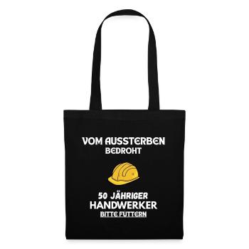 Funny Craftsman T-Shirt for the 50th Birthday - Tote Bag - black - Front