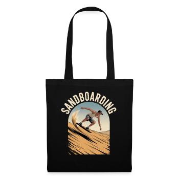 Retro Vintage Sandboarder Summer Sandboarding - Tote Bag - black - Front