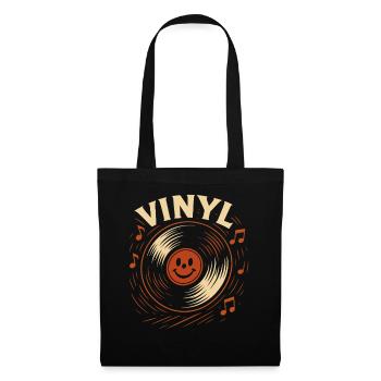 Vinyl Record Music Lovers Retro Vibes - Tote Bag - black - Front