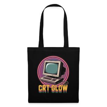 CRT Ordinateur Pop Culture Rétro Jeu vidéo - Sac en tissu - noir - Devant