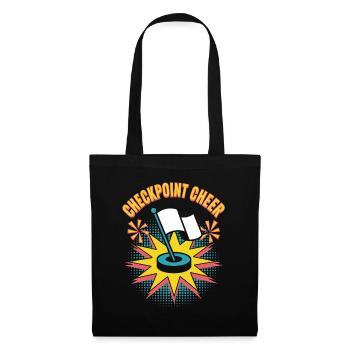 Checkpoint Cheer Pop Culture Rétro Jeu vidéo - Sac en tissu - noir - Devant