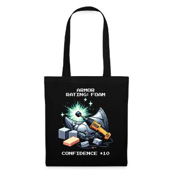 Statistique d’armure : Confiance +10 | Cosplay - Sac en tissu - noir - Devant