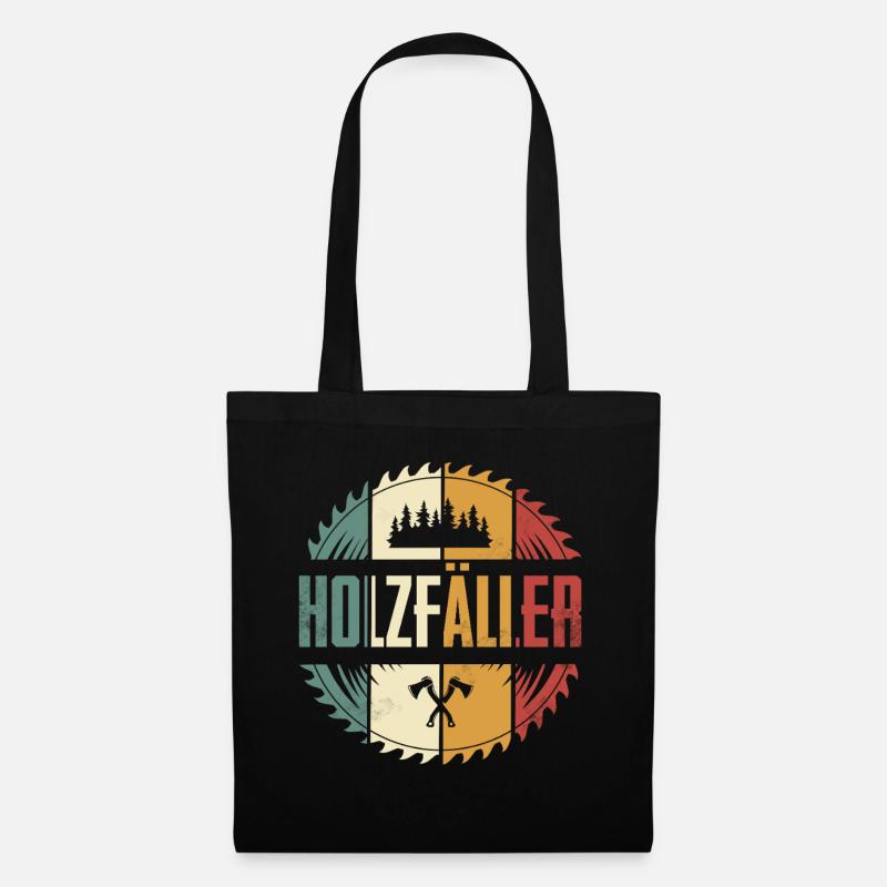 Holzfäller - Stoffbeutel - Schwarz