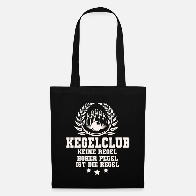 Kegeln - Stoffbeutel - Schwarz